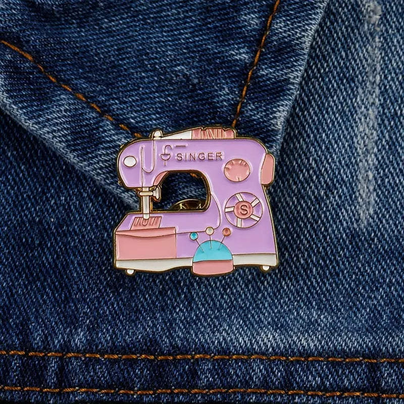 Singer Sewing Machine enamel pin