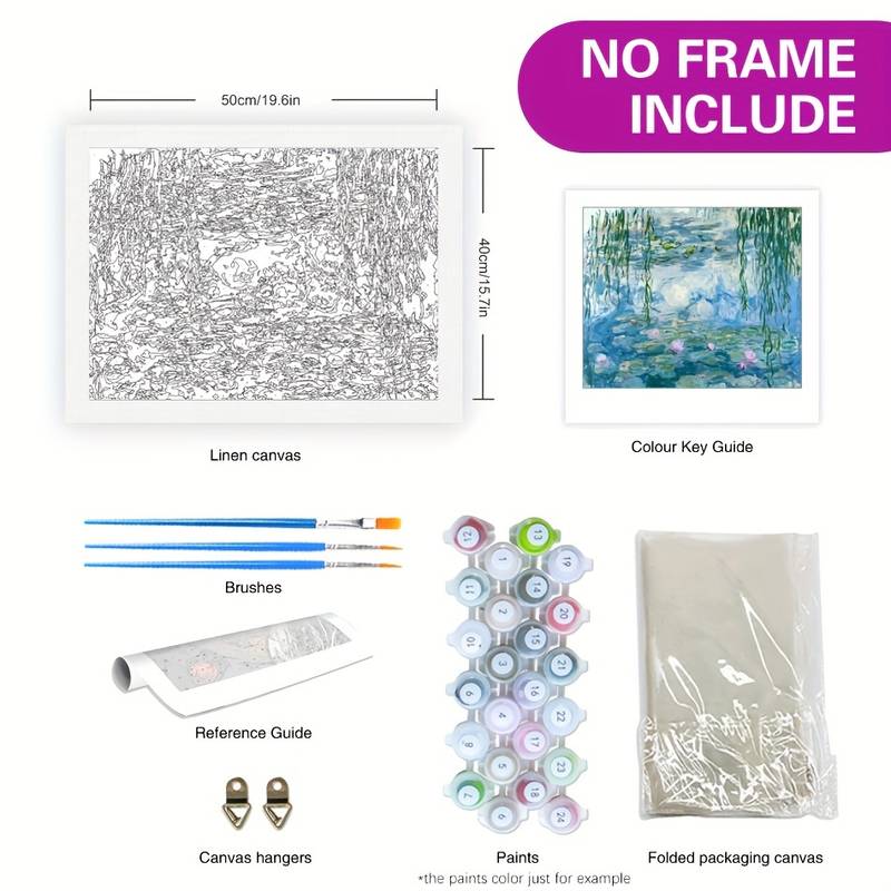 Monet Water Lilies Paint by Numbers Kit