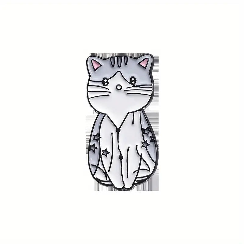 'White Cute Cat' Swifty Enamel Pin