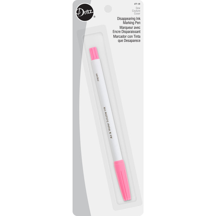 Dritz - Disappearing Ink Marking Pen, Pink