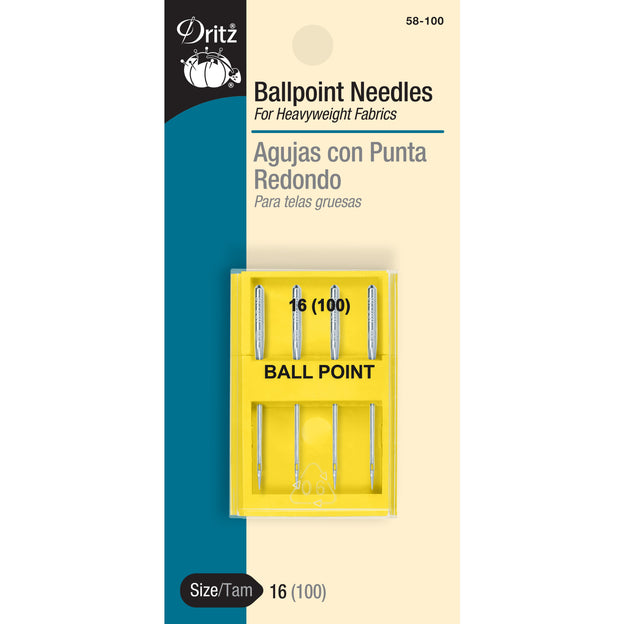 Dritz - Ballpoint Machine Needles, Size 16 (100), 4 pc