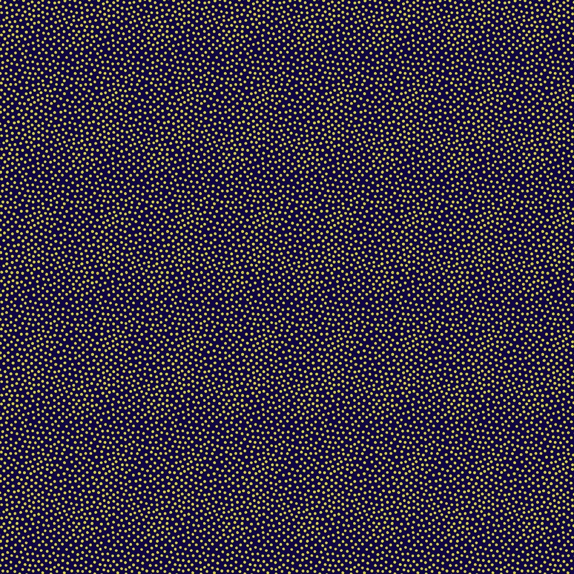Garden Pindot With Metallic - Navy