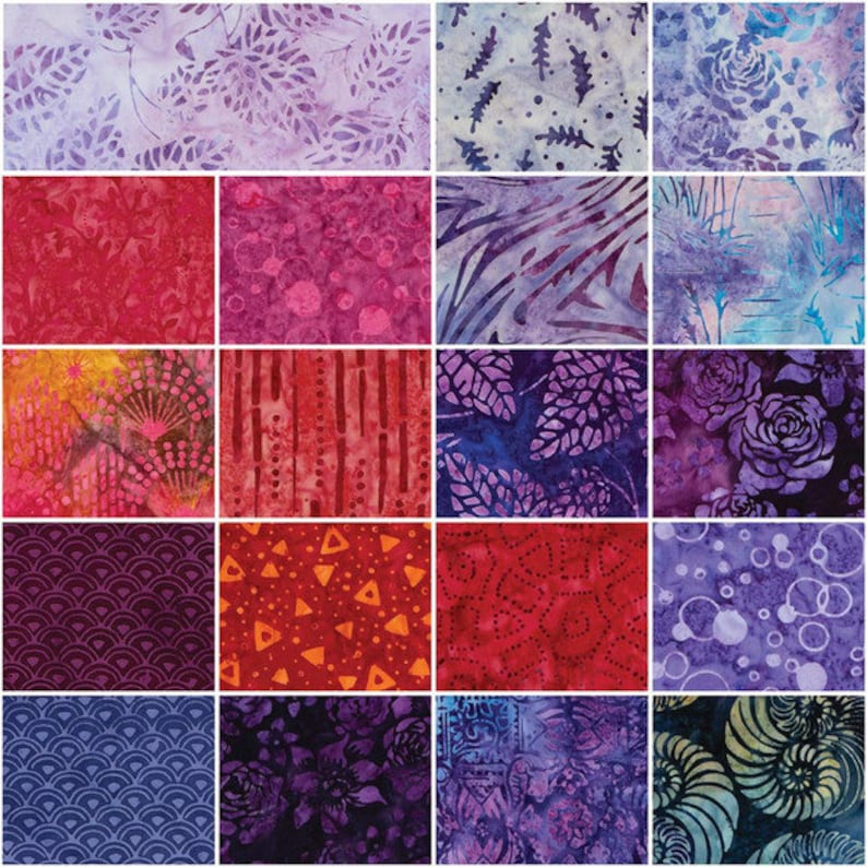 Expression Batiks Be Mine 10" Stacker, 42 Pcs.