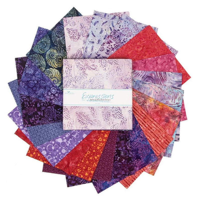 Expression Batiks Be Mine 10" Stacker, 42 Pcs.