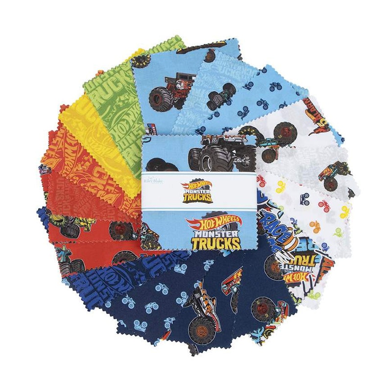 Hot Wheels Monster Trucks 5in Squares, 42pcs/bundle