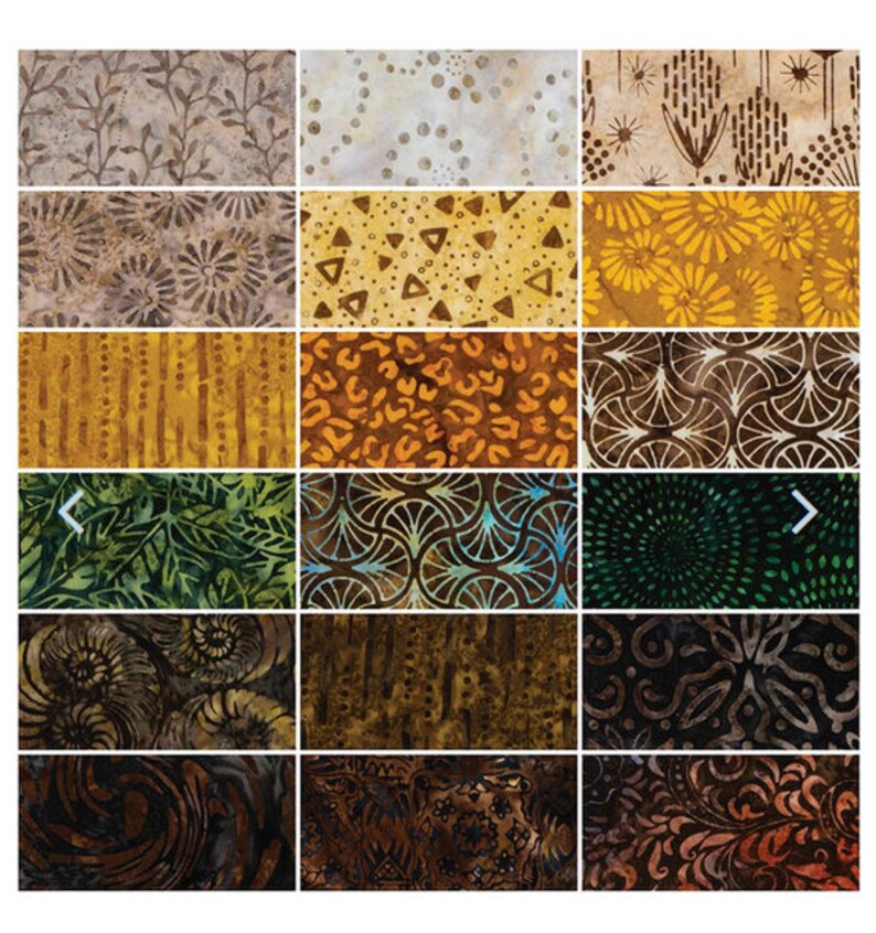 Expressions Batiks Into The Woods 5 Inch Stacker, 42 Pcs.