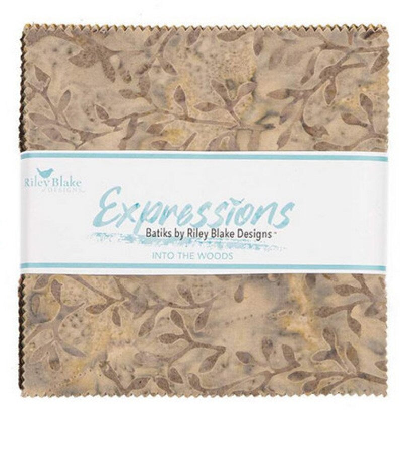 Expressions Batiks Into The Woods 5 Inch Stacker, 42 Pcs.