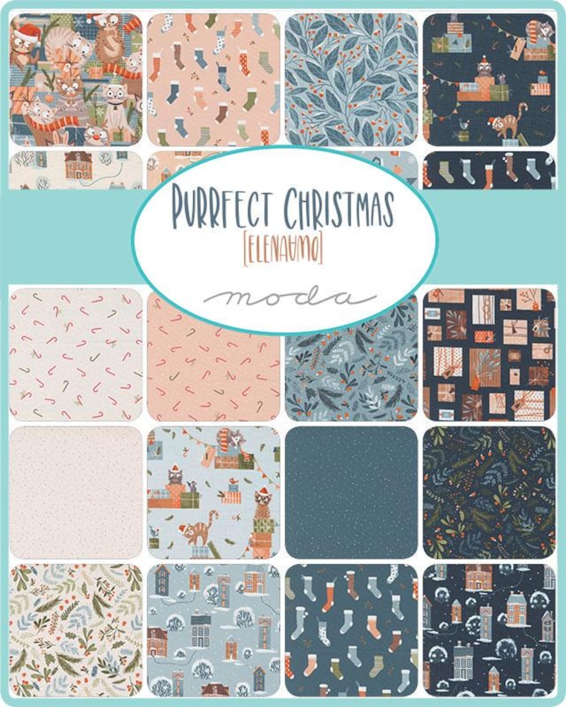 Purrfect Christmas 26 Fat Quarter Bundle