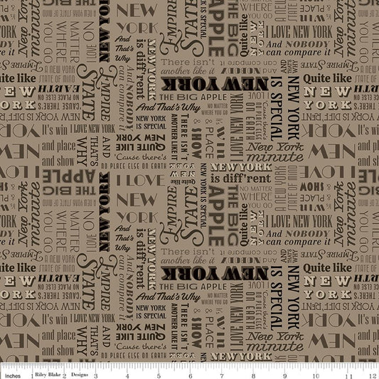 I Love New York - New York State Song Sepia