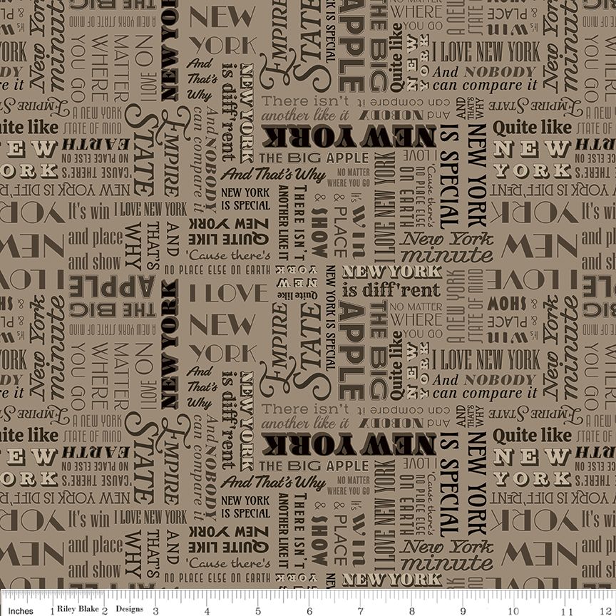 I Love New York - New York State Song Sepia
