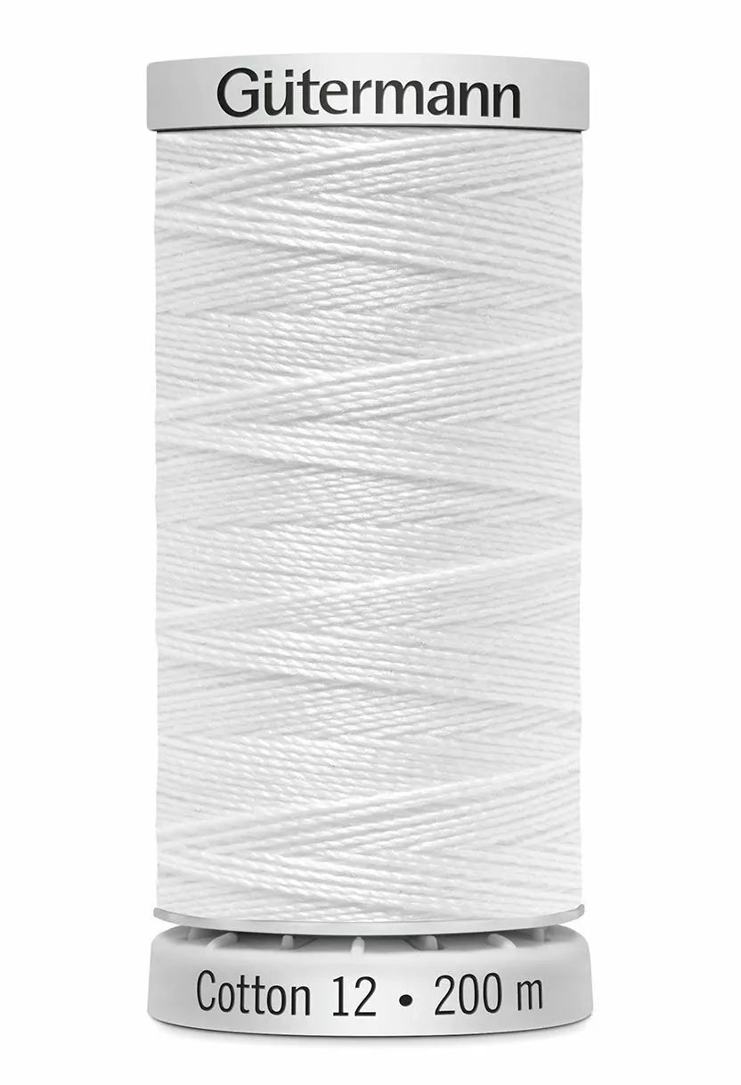 Gutermann Cotton 12 - White - 5709