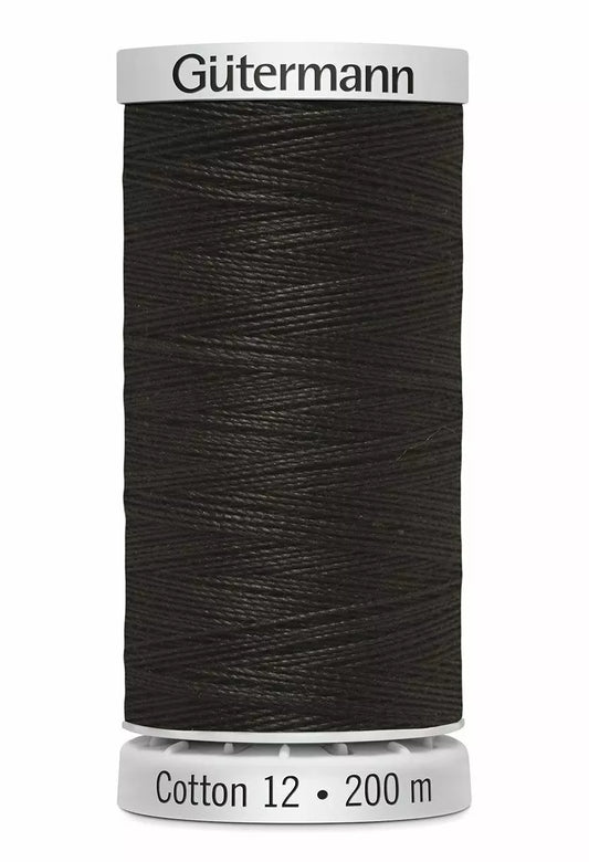 Gutermann Cotton 12 - Chocolate - 1712