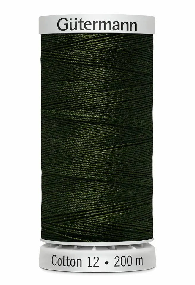 Gutermann Cotton 12 - Deep Forest Green - 9813