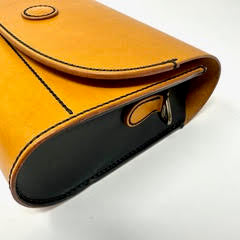 The Mulberry in London Tan & Black Leather from the Beansy x Keaton Quilts Collection