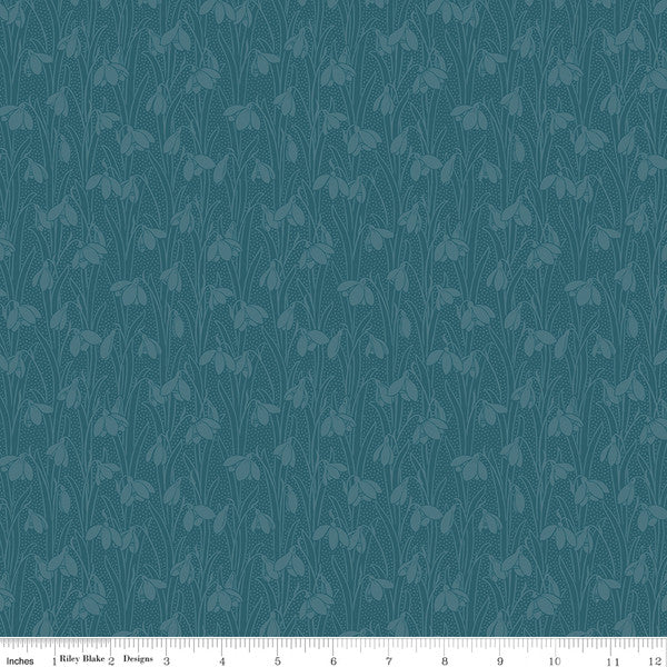 Liberty Snowdrop Spot Indigo Delphinium
