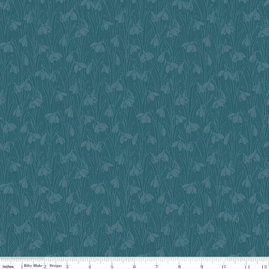 Liberty Snowdrop Spot Indigo Delphinium