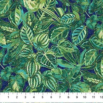 Shimmer Paradise - Tropical Leaves