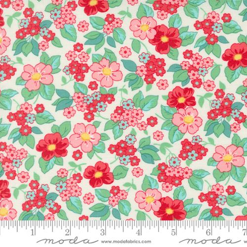 30s Playtime Eggshell Scarlet