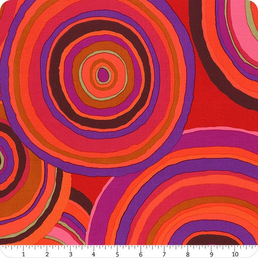 Kaffe Fassett Targets - Red