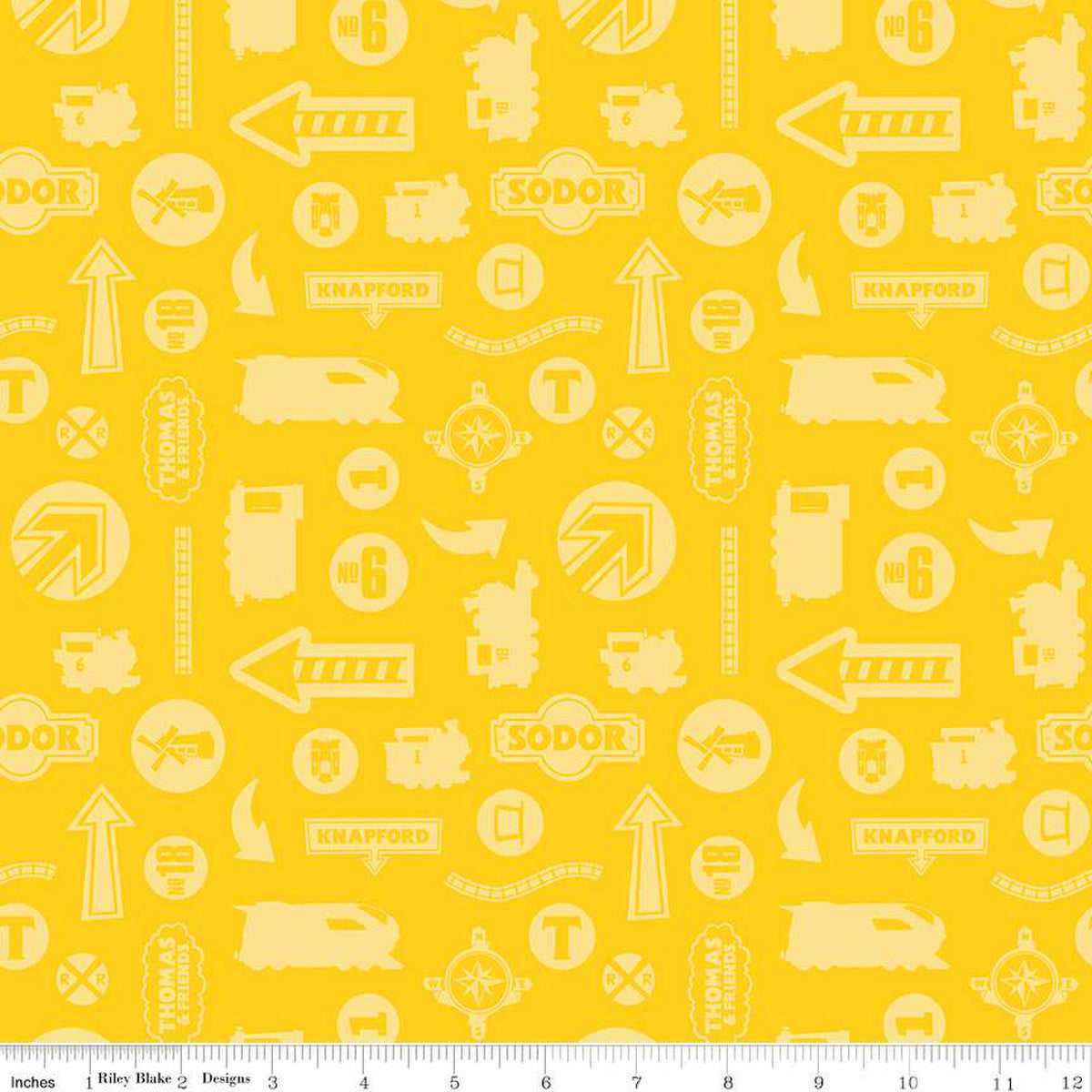 Full Steam Ahead Tonal Yellow