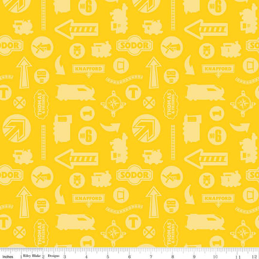 Full Steam Ahead Tonal Yellow