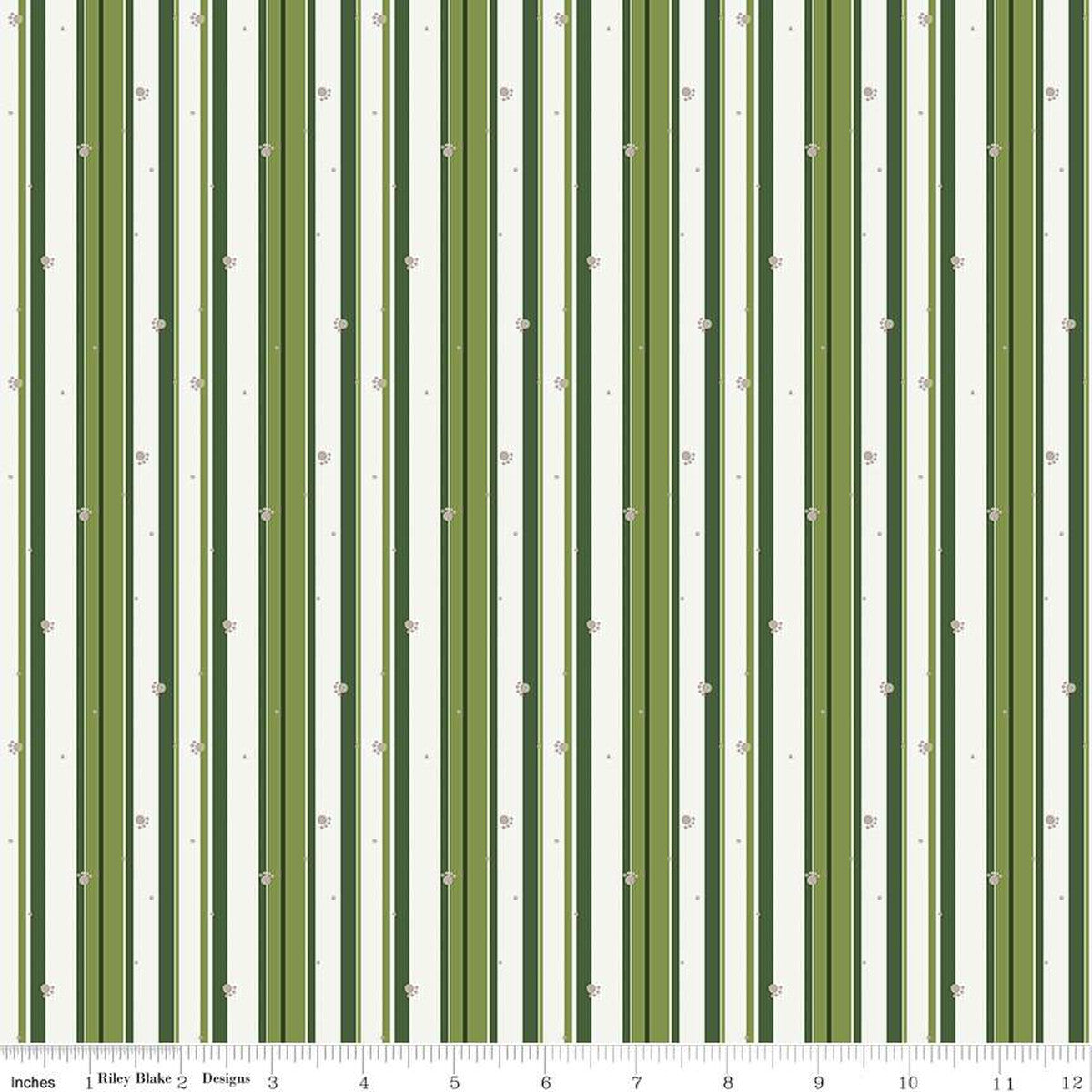 Forest Friends Stripe Green