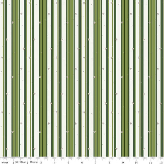 Forest Friends Stripe Green