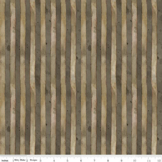 2 yard cut of Bright Stars Stripes Greige