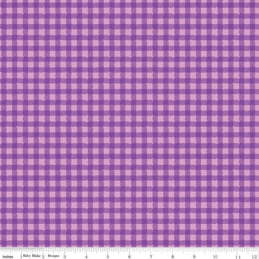 Strength In Lavender Gingham Violet