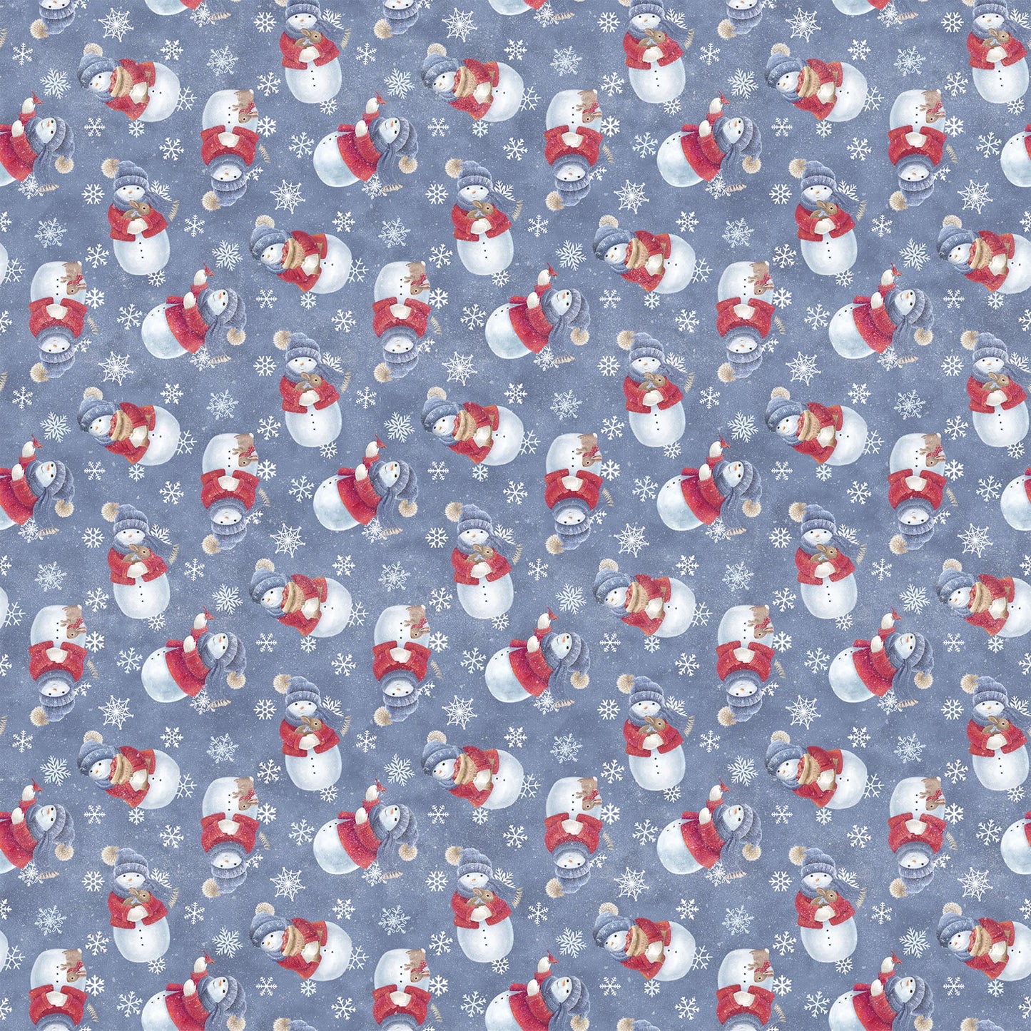 Little Donkey's Christmas - Dark Blue Multi Flannel