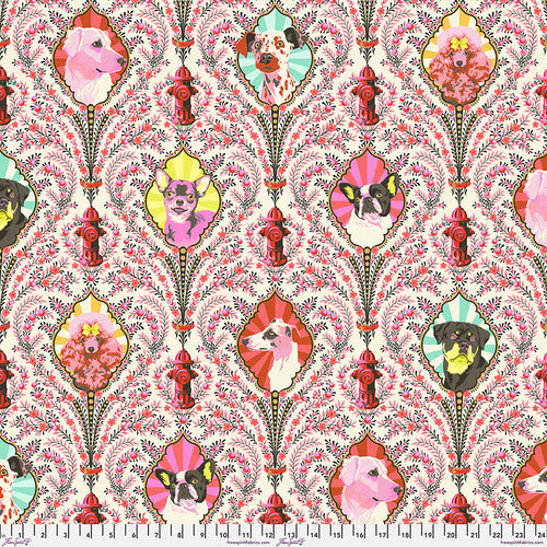 Tula Pink - Puppy Dog Eyes - Blossom || Metallic Besties