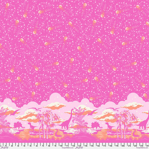 PREORDER Tula Pink Roar! Meteor Showers Blush Fabric