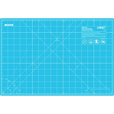 Olfa Self-Healing Cutting Mat 12in x 18in Aqua