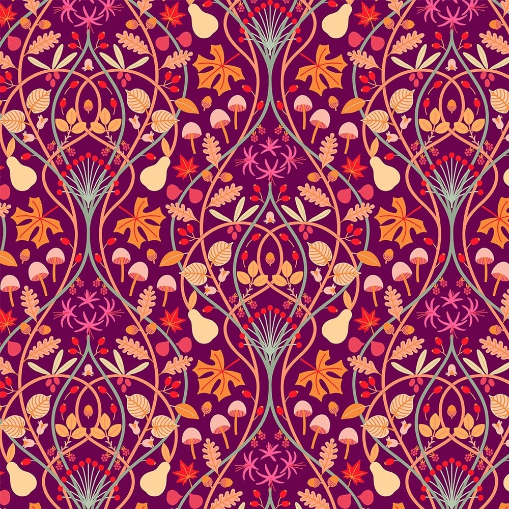 Splendor - Fall Botanica - Burgundy
