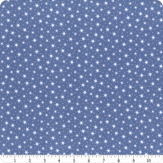 Feelin' Frosty - Blue Starry Snowflake Flannel