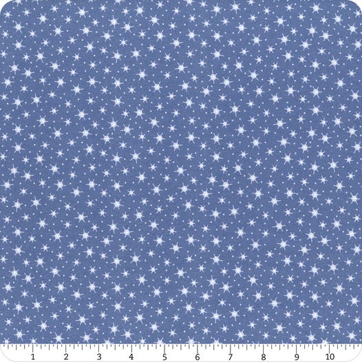 Feelin' Frosty - Blue Starry Snowflake Flannel