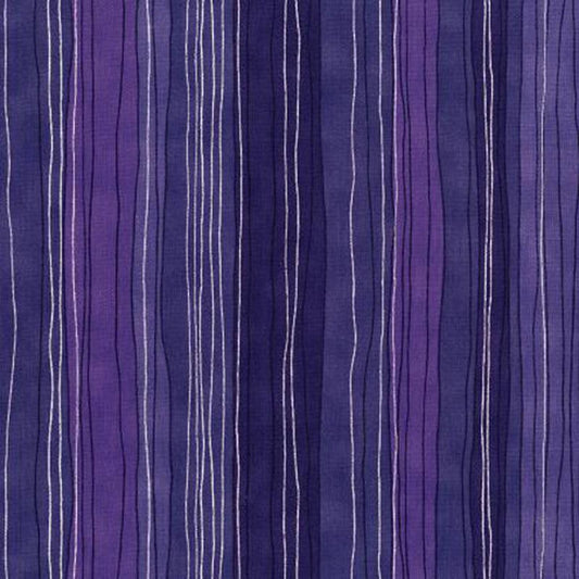Shiny Objects - Sketchy Stripes - Purple