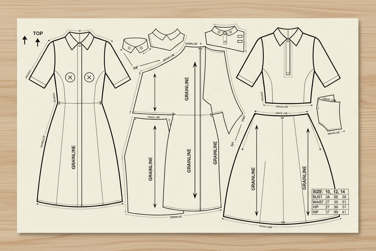 Garment Pattern Cloth Image Garment Patterns – Keaton Quilts
