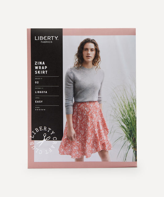 Liberty Fabrics Zina Wrap Skirt Sewing Pattern Size 6-14