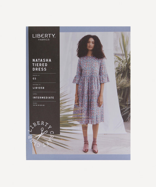 Liberty Fabrics Natasha Tiered Dress Sewing Pattern Size 14-22