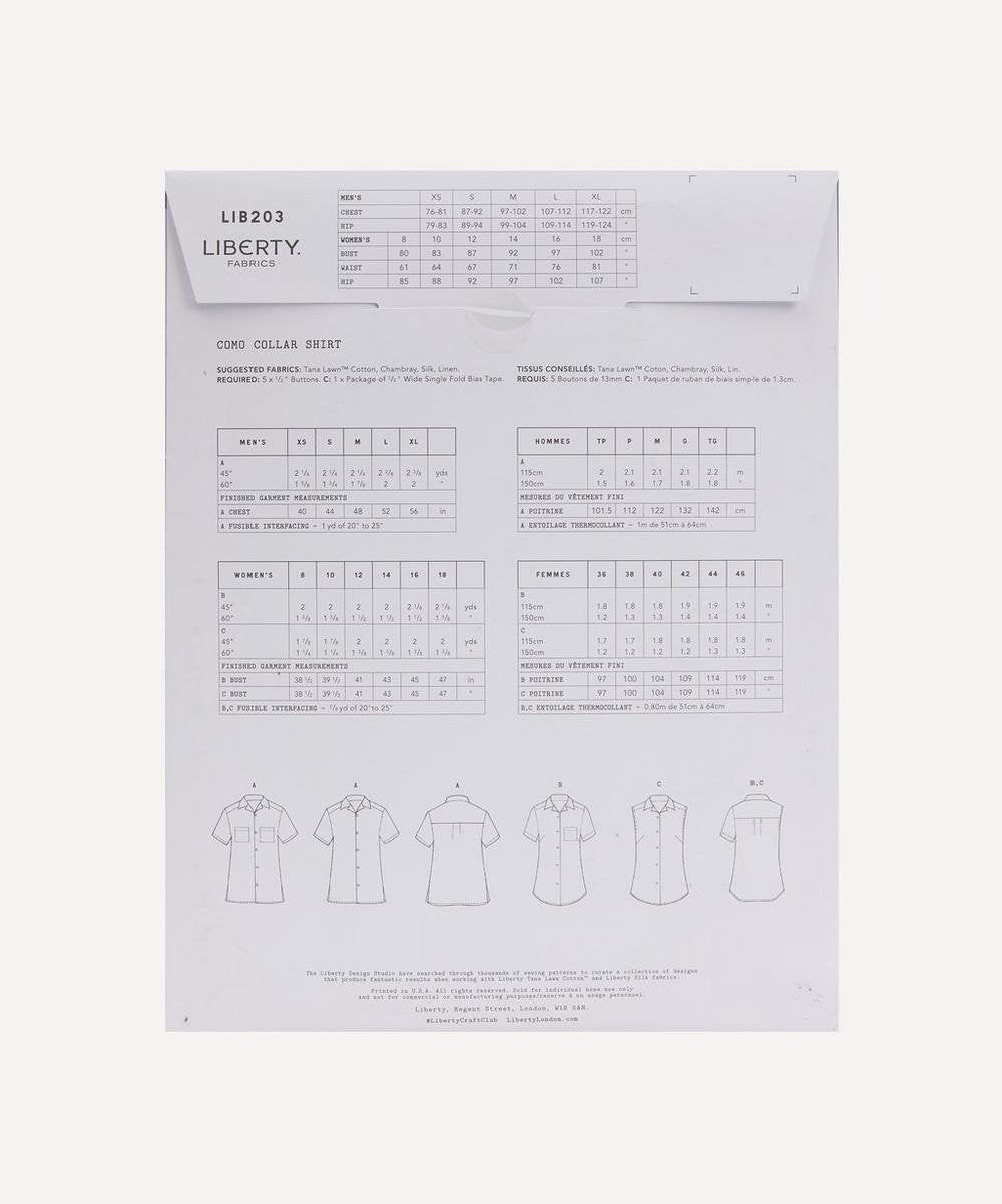 Liberty Fabrics Como Collar Shirt Sewing Pattern