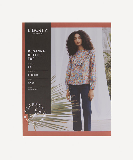 Liberty Fabrics Rosanna Ruffle Top Sewing Pattern Size 6-14