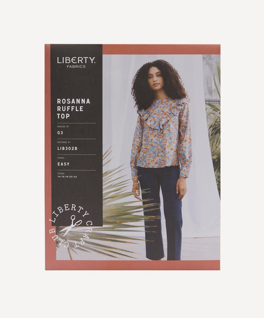 Liberty Fabrics Rosanna Ruffle Top Sewing Pattern Size 14-22