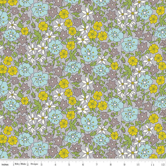 Liberty Woodland Walk Misty Morning Daisy Delight A