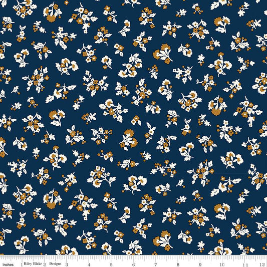 Liberty Denim Florals Tumbling Blooms A