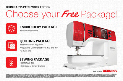 BERNINA 735 Patchwork Edition - Visit, call or email us for added discounts to our listed MSRP price!