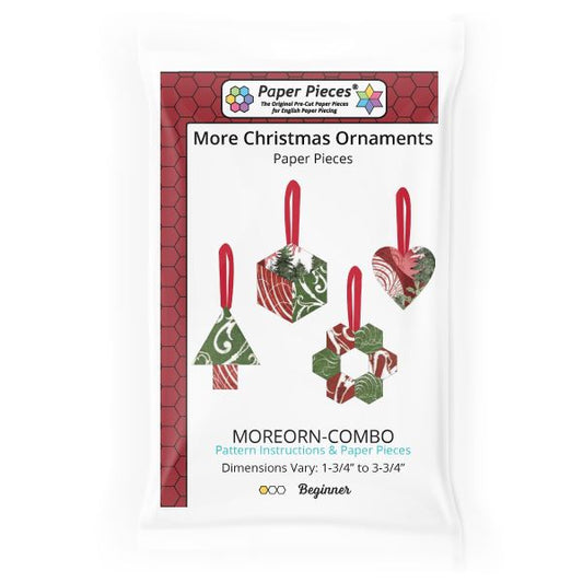 MORE Christmas Ornaments by Paper Pieces® (Pattern + Paper Pieces)
