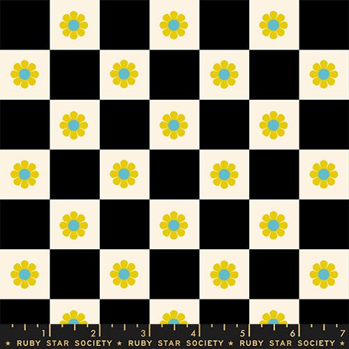 *Pre-order* Ruby Star - Daisy Days Flower Checks - Black