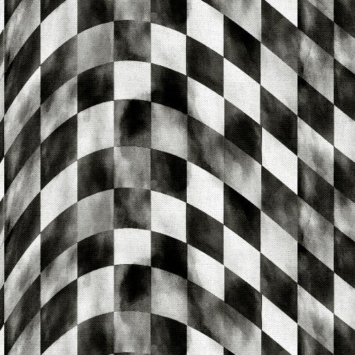 Road Runners - Checkered Flag - Gray