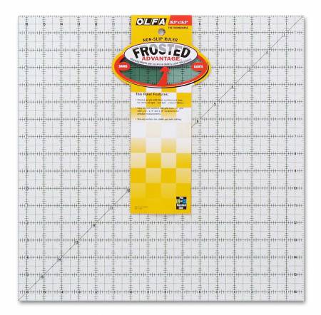 Frosted Acrylic Olfa Ruler 16-1/2in x 16-1/2in The Workhorse